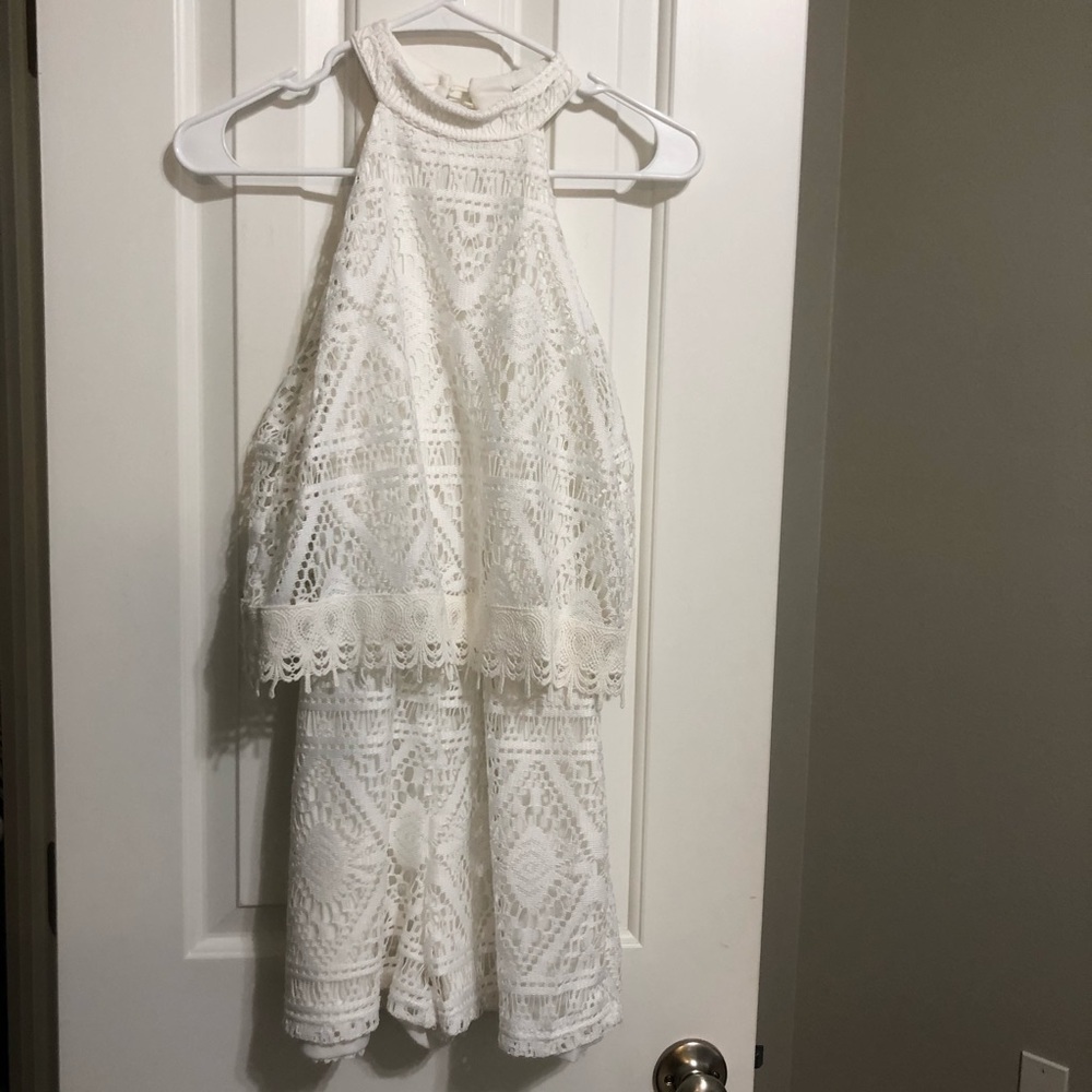 White Lace Romper